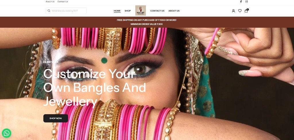 Kavi Art Creations Website